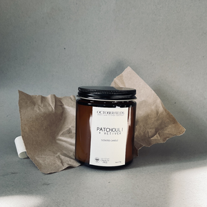 Amber Glass Candle - Patchouli + Vetiver 廣藿香 + 岩蘭草