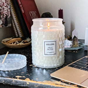 Large Jar Candle - Milk Rose 奶白玫瑰