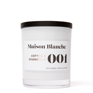 Large Candle - 001 Cotton & Chamomile 棉花 & 洋甘菊