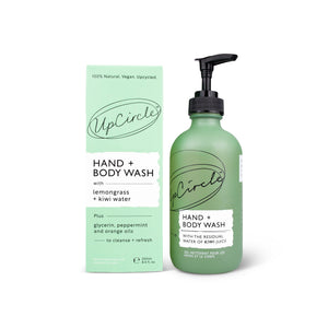Natural Hand & Body Wash with Lemongrass + Kiwi Water 天然洗手沐浴潔膚露 (奇異果水 + 檸檬草蜜柑)