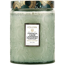 將圖像加載到圖庫查看器中，Large Jar Candle - French Cade Lavender