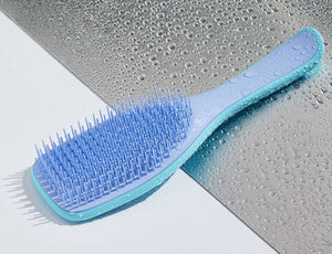 The Wet Detangler Hairbrush - Denim Blue 有柄款