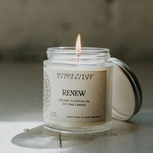 將圖像加載到圖庫查看器中，Candle Essential Oil - RENEW ( lemongrass + balsam fir ) 檸檬香茅 + 香脂冷杉